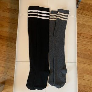 Set of Thigh High Leg Warmer Socks